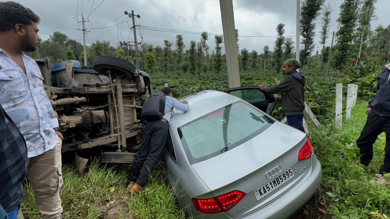 Drink And Drive Accident in Madikeri Incident | Audi Car Crash in Karnataka 