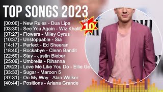 Top Songs 2023 🔥 Shawn Mendes, Charlie Puth, The Weeknd, Tones And I, Rihanna, Dua Lipa, Sia