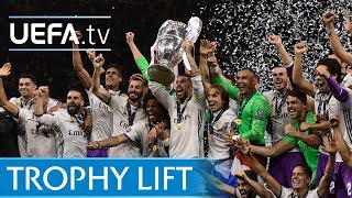 Watch the moment Sergio Ramos lifted the UEFA Champions League trophy