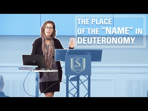 The Place Of The Name In Deuteronomy | Sandra Richter | Phd