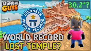 Official World Record At Lost Temple Stumble Guys