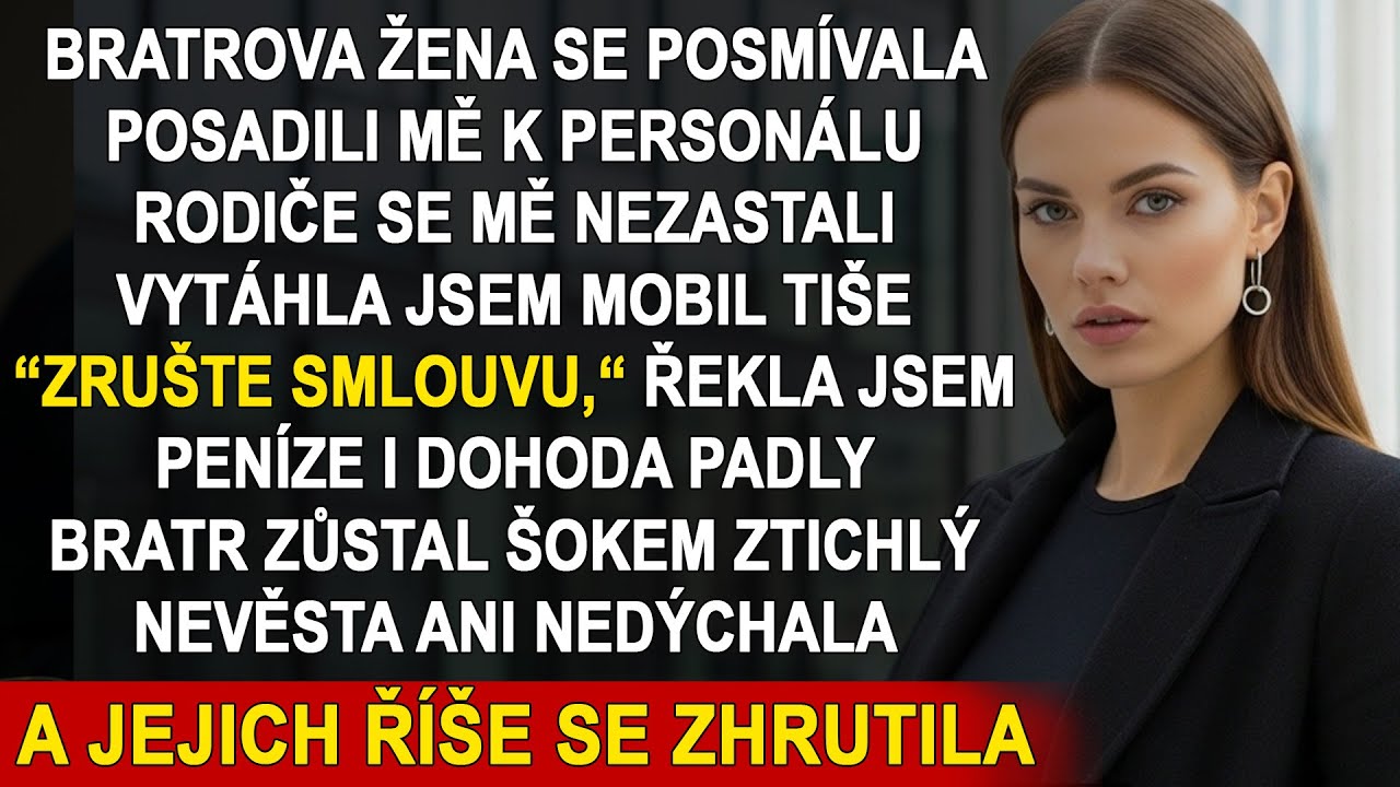 „Ona sem nepatří.“ A tak mě posadili ke stolu pro personál.