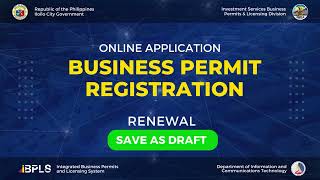 iBPLS Business Renewal - Tutorial Video (Save as Draft)