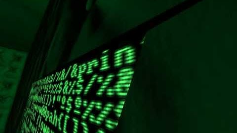 Vintage terminal glsl shader