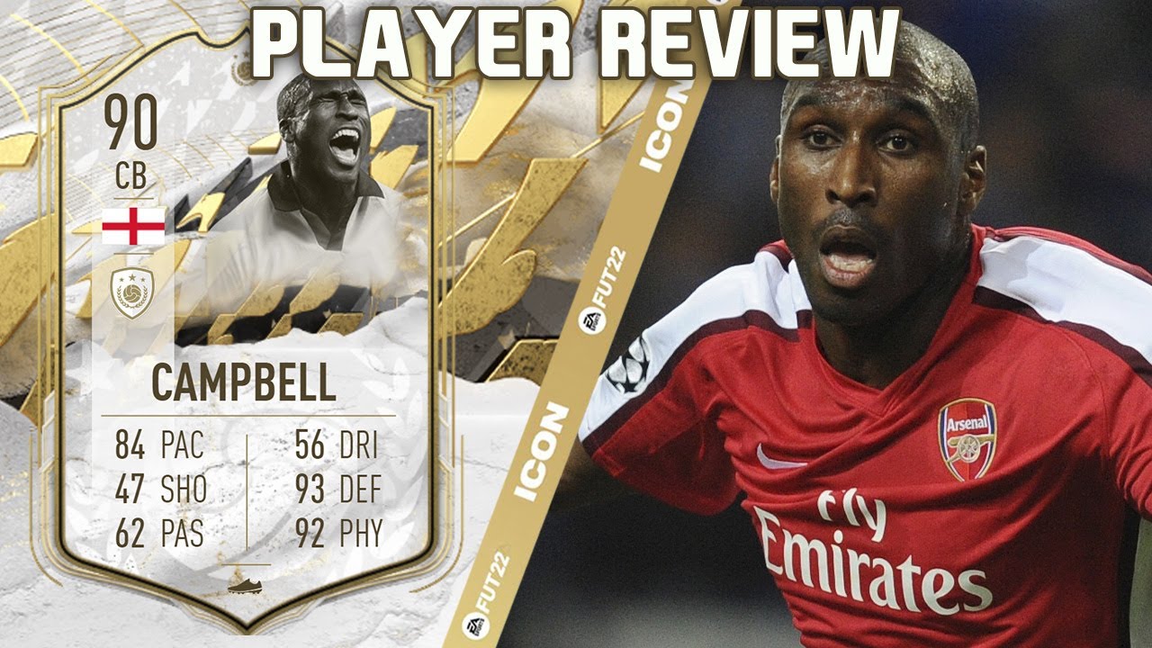 THE TANK! 😲 90 ICON MOMENTS CAMPBELL PLAYER REVIEW! FIFA 22 ULTIMATE TEAM