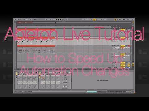 Ableton Live Tutorial: How to Speed Up Automation with Racks - YouTube