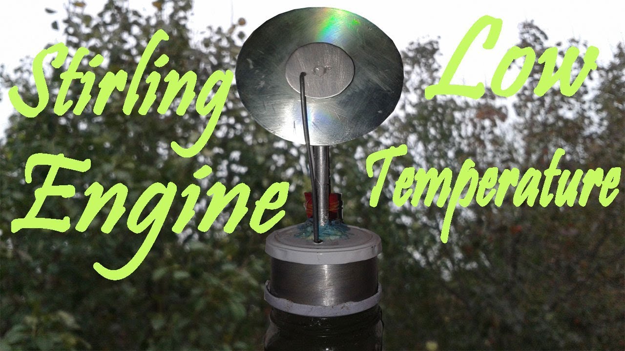 How to Make a Stirling Engine Low Temperature - YouTube