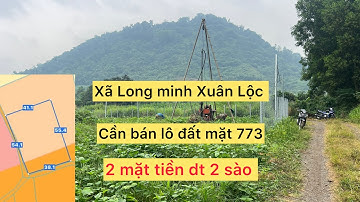 Cần bán lô đất mặt đường 773 dt 2 sào mặt tiền 38m mặt tiền đất 54m thích hợp đầu tư xin lời