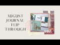 August Journal Flip Through