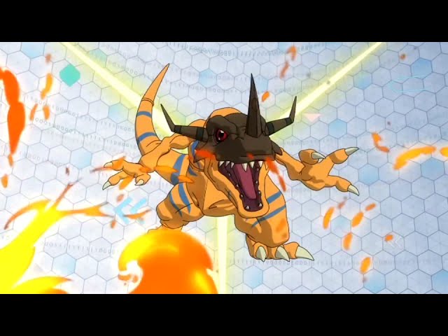 Digimon Adventure tri. - Agumon digivolve para Greymon DUBLADO 