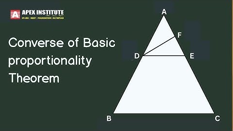 BPT Converse Theorem 6.2 Class 10| Triangles Class 10 Theorem