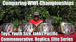 WWE Championship 2014 Comparison: Elite, Replica, Commemorative, Jakks Pacific, Youth Rep, Toy Belts