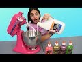 Making Giant Slime in a Mixer!