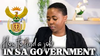 How to find a job in SA Government Ep 1 | Job sites & Tips | South African YouTuber