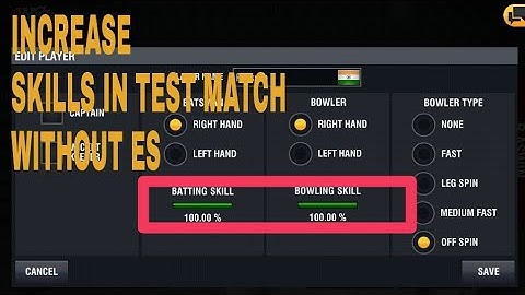 INCREASE PLAYERS SKILLS IN WCC2 IN TEST MATCH WITHOUT ES FILE EXPLORER || TECHNICAL AARNAV ||HINDI
