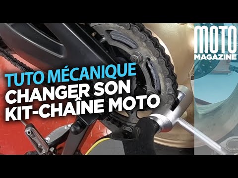 Comment changer un kit chaine moto - Tutoriel