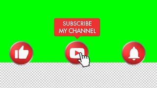 БЕСПЛАТНЫЕ футажи ютуб на хромакее и с альфа каналом: Subscribe my channel, like, Get notified