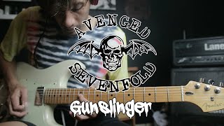 Avenged Sevenfold Gunslinger Solo Guitar Tutorial #a7x