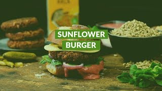 Veganer Burger aus Hack | Sonnenblumenhack | Sunflower Family Germany