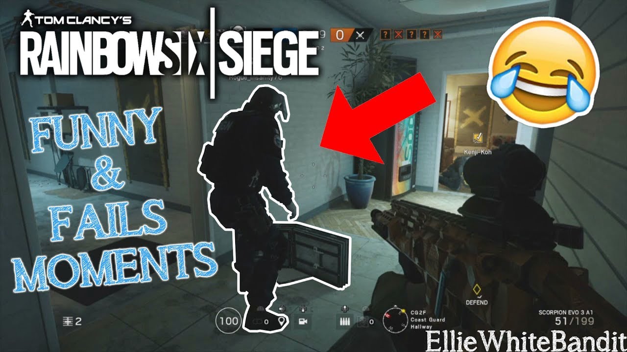 FUNNY MOMENTS & FUNNY FAILS COMPILATION - RAINBOW SIX SIEGE - YouTube