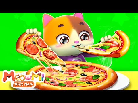 Chiếc pizza của mèo con | Bánh pizza ngon tuyệt | Nhạc thiếu nhi | MeowMi Gia đình những chú mèo