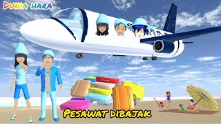 Yuta Mio Liburan Ke Hawai 🏝 Naik Pesawat 🛫 Malah di Bajak Penjahat 😱😰 | Sakura School Simulator screenshot 2