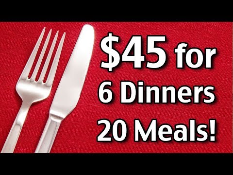 $45 for 6 Dinners, 20 Meals! Easy Cheap Budget Meals - Making Easy Muffins