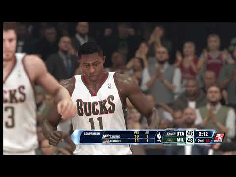 NBA 2K14 Flashback Utah Jazz Vs Milwaukee Bucks Classic Matchup Game 