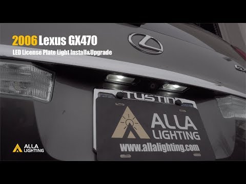 2003 - 2009 Lexus GX470 LED 168 License Plate Light Upgrade & Install