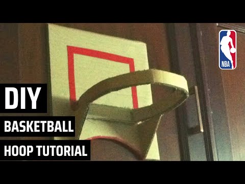 How to make a basketball hoop for your room! Very easy