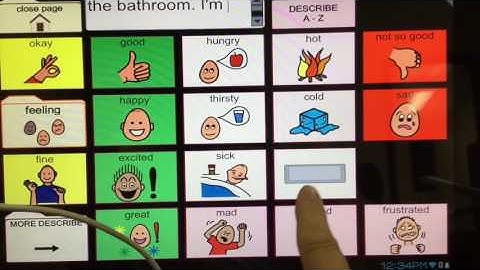 Editing buttons on Tobii T series aac device