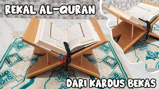 Cara Membuat Rekal Al-Qur'an Dari Kardus Bekas || Ide kreatif dari kardus bekas