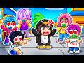 OMG! GUGUGAGA PENGUIN is TRAPPED with 5 CRAZY SAJA BABY BROTHERS! 😱