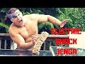 Painful ELECTRIC SHOCK Jenga Competition | Bodybuilder VS Dog Shock Collar Challenge Fail