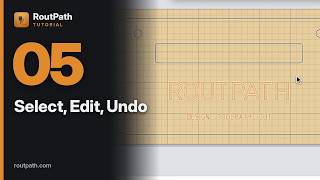 RoutPath Tutorial 05: Selecting, Editing, Undo and Redo News