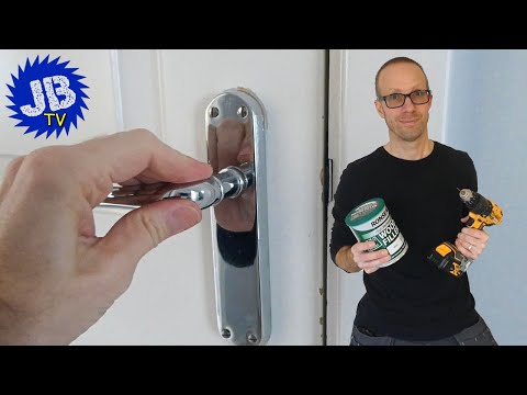 How to fix a loose door handle - Easy method