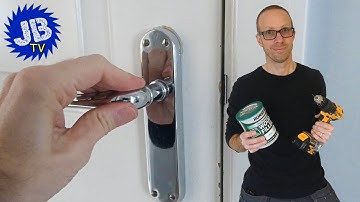 How to fix a wobbly loose door handle - Easy method