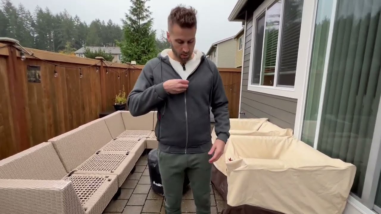 Flygo Fleece Hoodie for Men Warm Full Zip Sherpa Lined Sweatshirt Winter Jacket