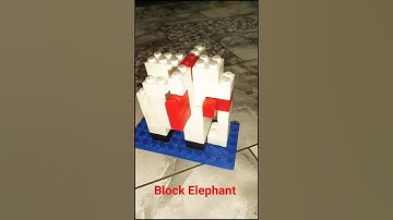 Block Elephant #cartoonvideo #craftidea #blockslego #blocksgame #craft #buildingblocks #craftide
