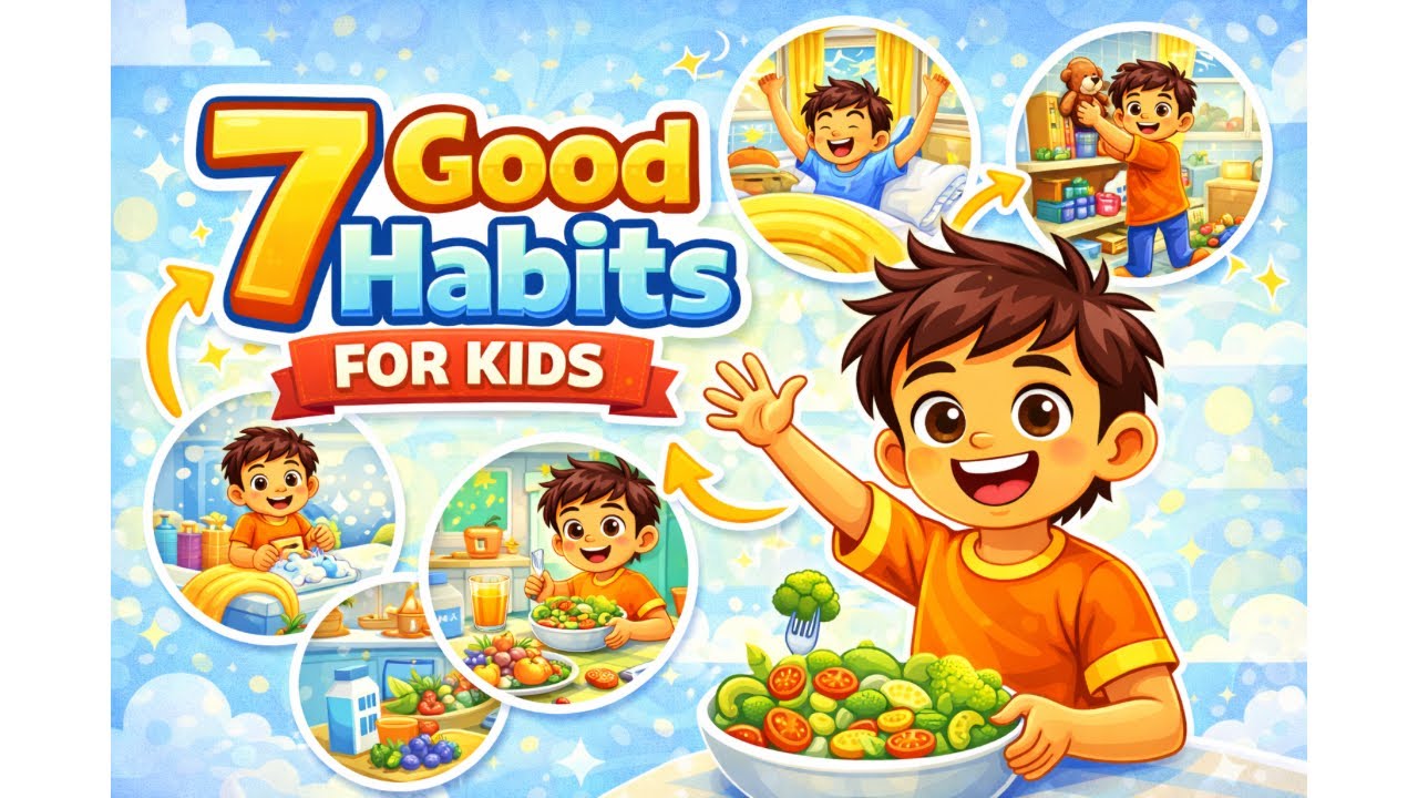 Good Habits for Kids 🌟 | Learn Daily Routine & Moral Values | Aditya Fun School