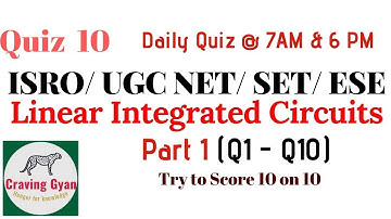 NTA UGC NET Paper- 2 Linear Integrated Circuits Part 1 | ISRO | SET | ESE by Arun Kumar sir