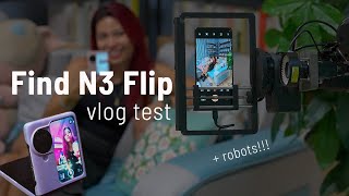 OPPO Find N3 Flip camera vlog test: ROBOT camera testing at the OPPO Imaging labs! screenshot 5