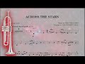 Across the stars  bb trumpet sheet music