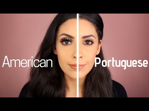 American VS Portuguese Makeup Tutorial