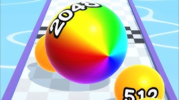 BALL RUN 2048 🎱💕- All Levels Gameplay Android, iOS v.112