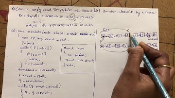 Given a singly linked list, rotate the linked list counter-clockwise by k nodes