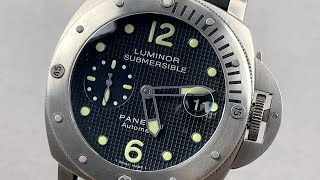 Panerai Luminor Submersible PAM 25 Panerai Watch Review