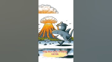Cá mập đun nước ở miệng núi lửa #shark #shorts #ai #chatgpt #hinhanh