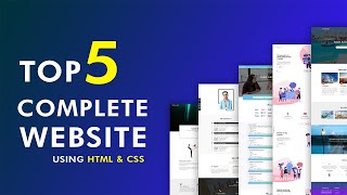 Top 5 Complete Website Design Tutorials Using HTML And CSS 2020