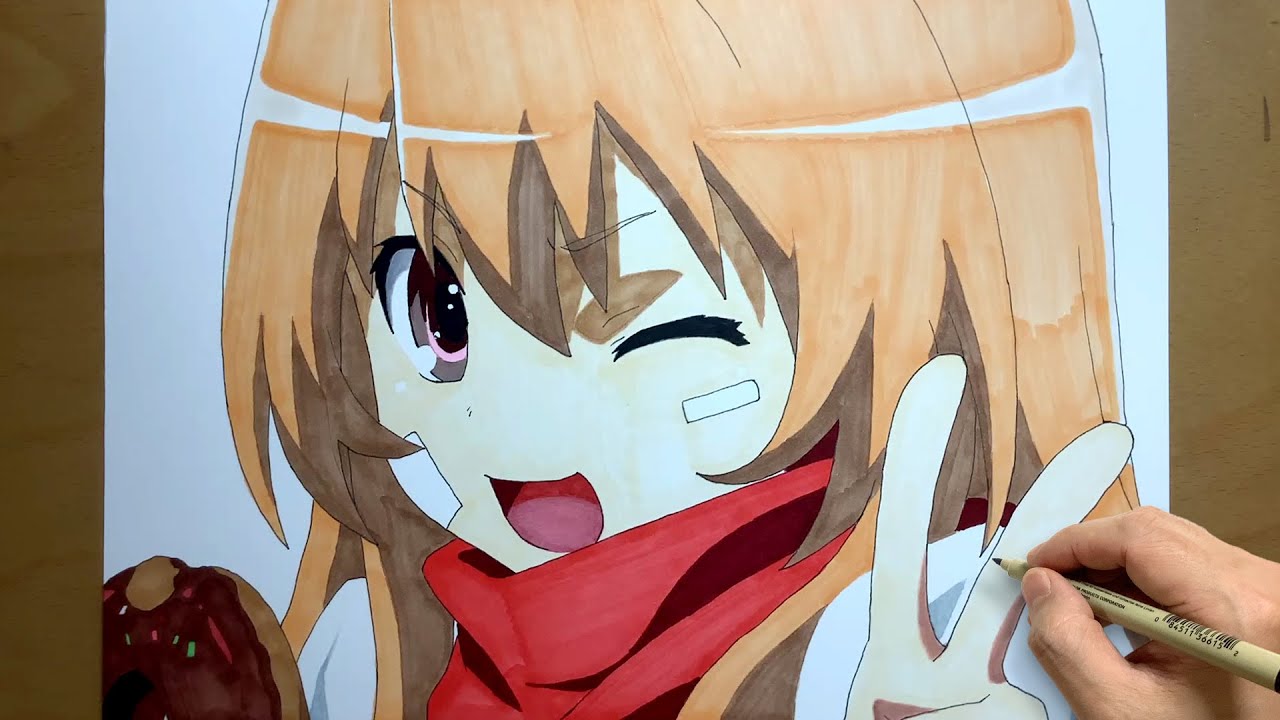  Toradora Anime Pop Art Taiga Aisaka Ending Color